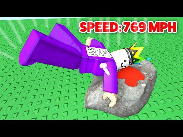 HIT MAX SPEED On Roblox Ragdoll Broken Bones