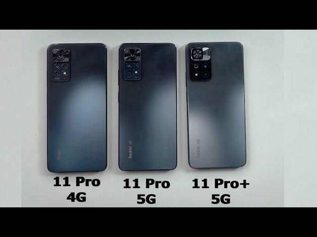 Redmi Note 11 Pro 5G vs Redmi Note 11 Pro 4G vs Redmi Note 11 Pro Plus 5G Speed Test