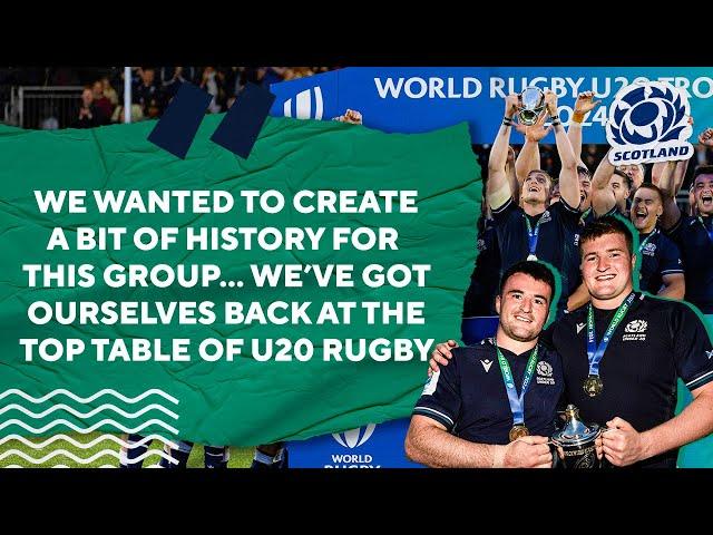 Scotland Achieve Promotion To The U20 World Championship | Post-Match Reactions Following Trophy Win