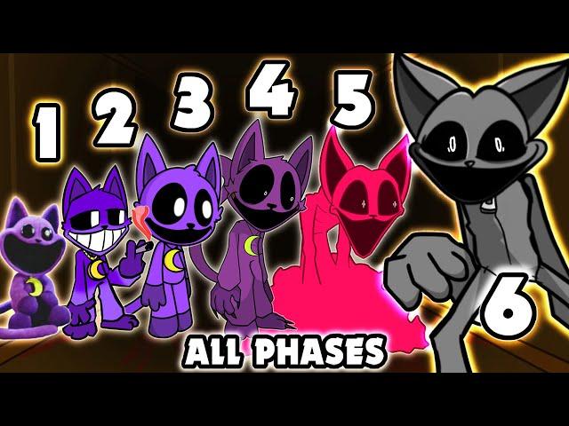 Catnap ALL PHASES | Friday Night Funkin' VS Catnap V2 | Poppy Playtime Chapter 3 (FNF Scary Mods)