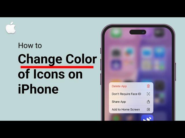 How to Change Color of Icons on iPhone (IOS 18) 2025