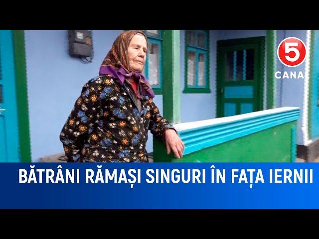 Bătrâni rămași singuri în fața iernii