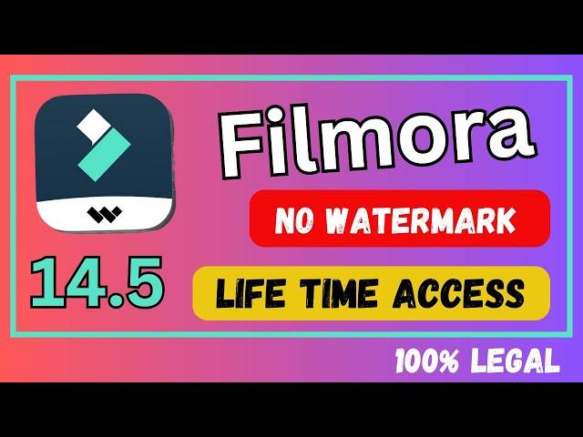 Filmora 13 Watermark Free Download in Just 1 Click || How to Download Filmora 14 Without Watermark