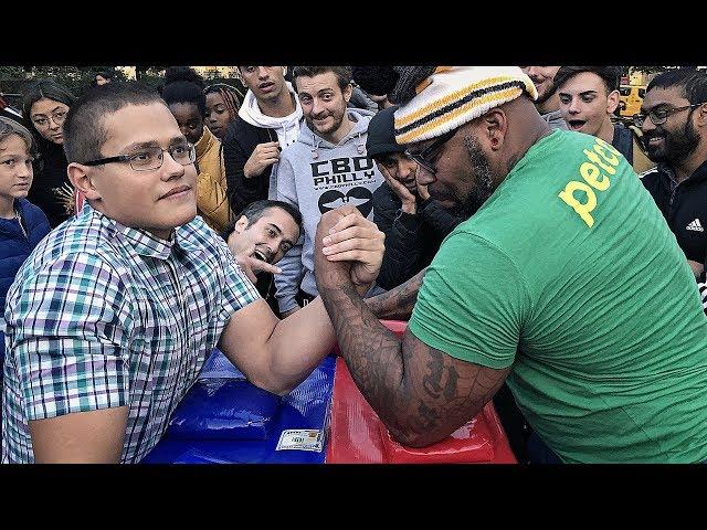 Can You Beat This SCHOOLBOY at ARM WRESTLING ? 2.0