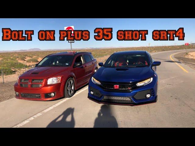 Civic Type R vs 35 shot srt4