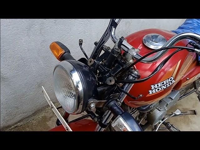 bike headlight modified | hero honda CD deluxe modified #bikemodification #bikemodified