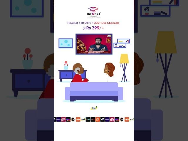 ndless entertainment with all ages for just Rs.399/-! | Infonet  #infonet #internetprovider