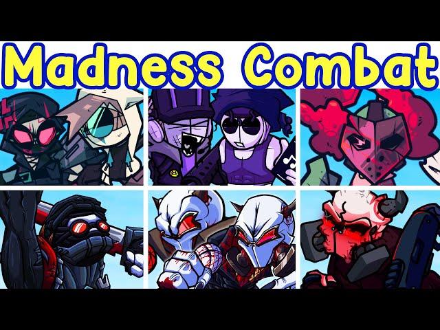 FNF MADNESS COMBAT DAY 2024 (Hank, White Hank, MAG Agent, Deimos, Sanford...)