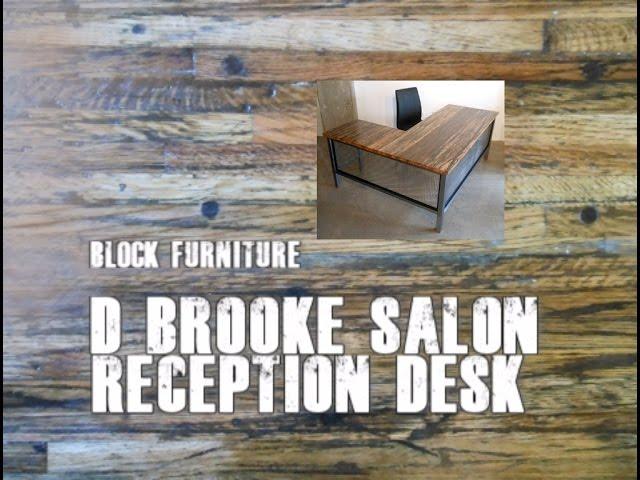 Wood And Metal Reception Desk Build