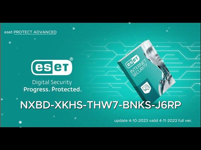 ESET NOD32 ANTIVIRUS Free Trial License activation key for 30 days | October 04, 2023