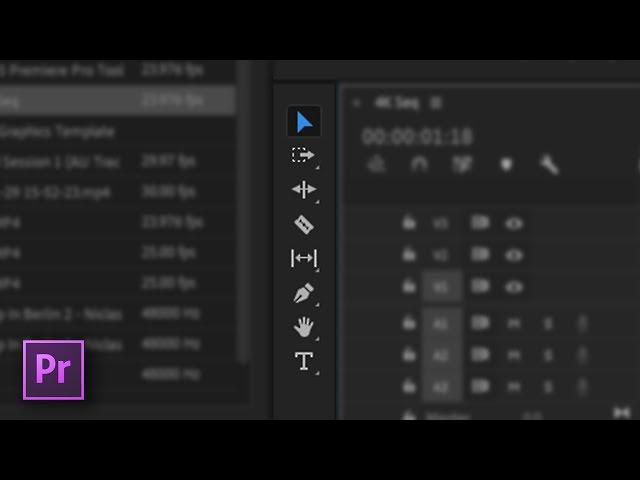 Premiere Pro Tool Bar EXPLAINED