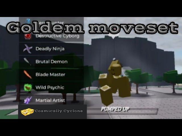 Goldem moveset