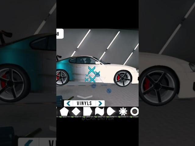 DRIFT LIVERY DESIGN TUTORIAL FOR TOYOTA SUPRA IN CAR PARKING MULTIPLAYER NEW UPDATE #shorts