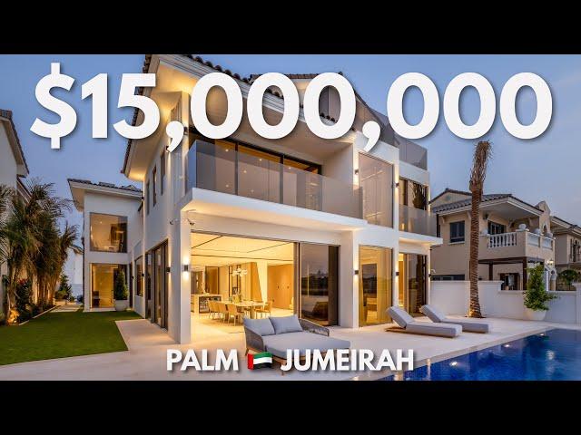 Inside a $15,000,000 Modern MANSION with a PRIVATE BEACH - Dubai, Palm Jumeirah