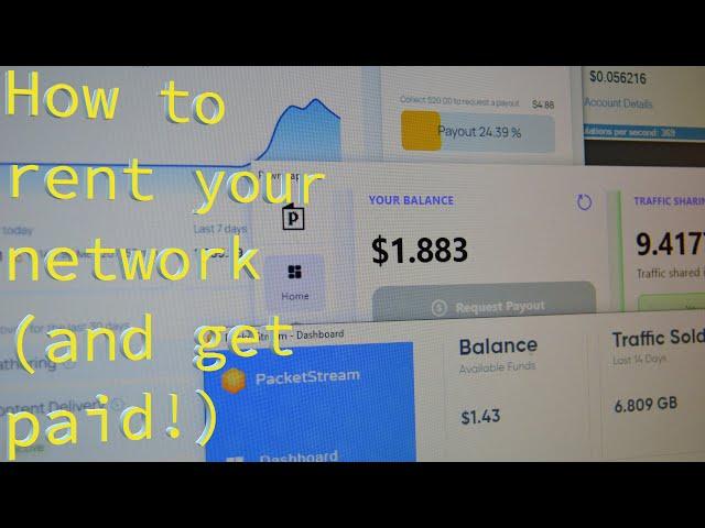 Make $60 a month doing nothing! - How to profit from residential proxy networks