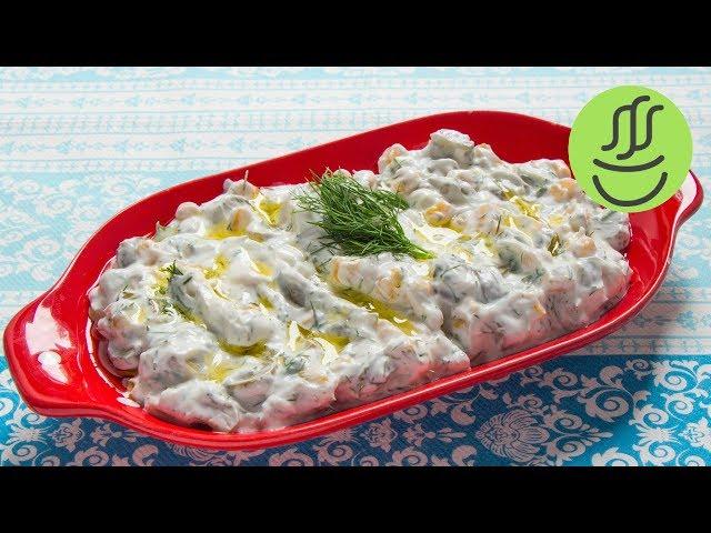 SALATA TARİFİ - YOĞURTLU MEZE  - Kolay Meze Tarifleri