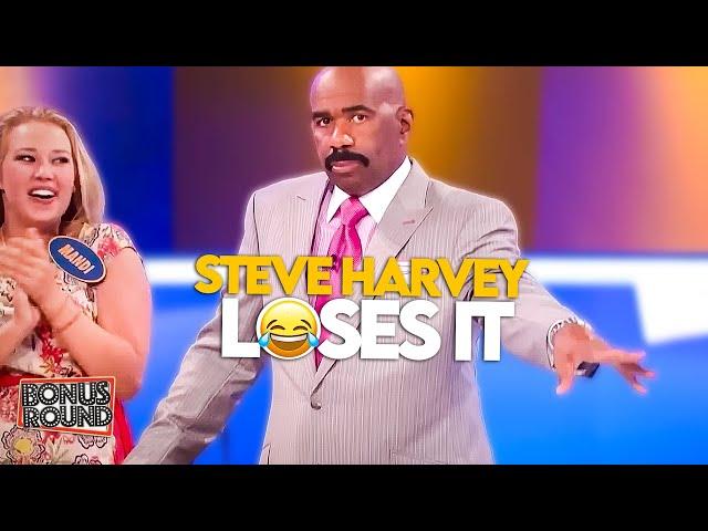 Steve Harvey LOSES It Over Family Feud Answers