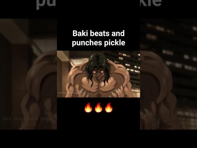 Baki punches pickle #shorts #bakinetflix #baki #yujirohanma #yujiro #picklehanma #bakiseason2