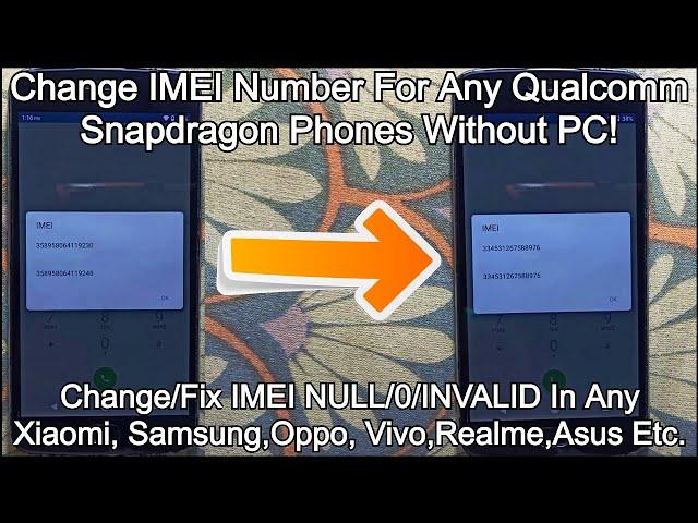 How to Quickly Fix And Change IMEI Number For Snapdragon Devices Without PC/Lappy  |2020