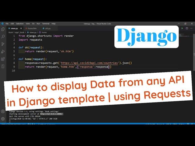 How to display Data from any API in Django template | using Requests