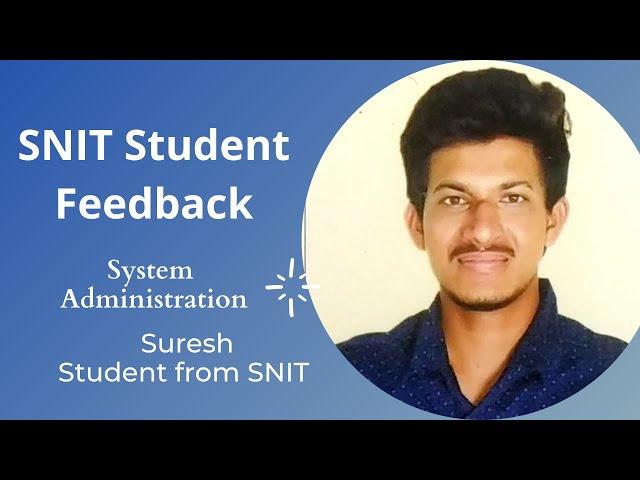 Student Success Story | IT Networking Training | SNIT