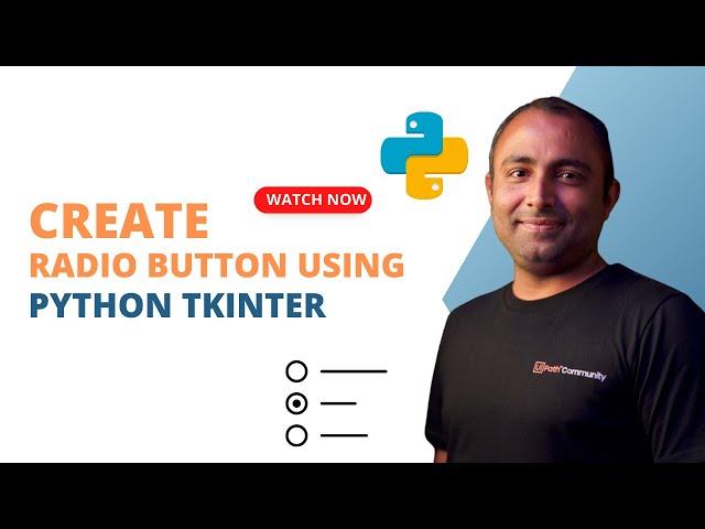 Create Radio button using Python Tkinter