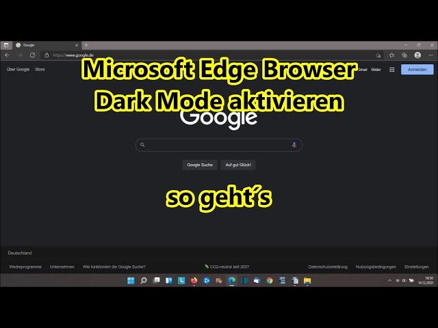 Edge Browser Dark Mode aktivieren Edge Dunkelmodus einschalten dunkles Design so gehts