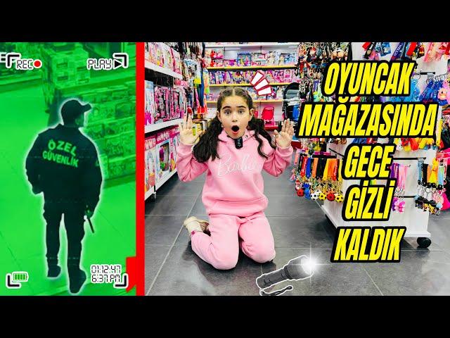 GECE GİZLİ OYUNCAK MAĞAZASINDA KALDIK !! EYVAH YAKALANDIK BAKIN NELER OLDU ??