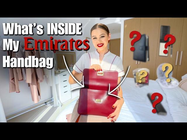 What's INSIDE My EMIRATES Handbag?!  My Flying Essentials ️