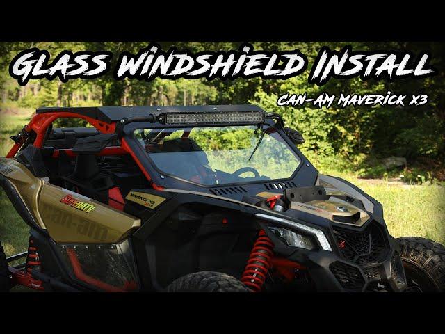 Glass Windshield Install | Can-Am Maverick X3 | SuperATV