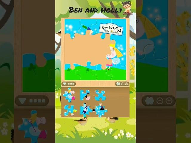 Ben and Holly play in Garden | Puzzle Children #shorts #puzzle #funny  #benandhollyslittlekingdom