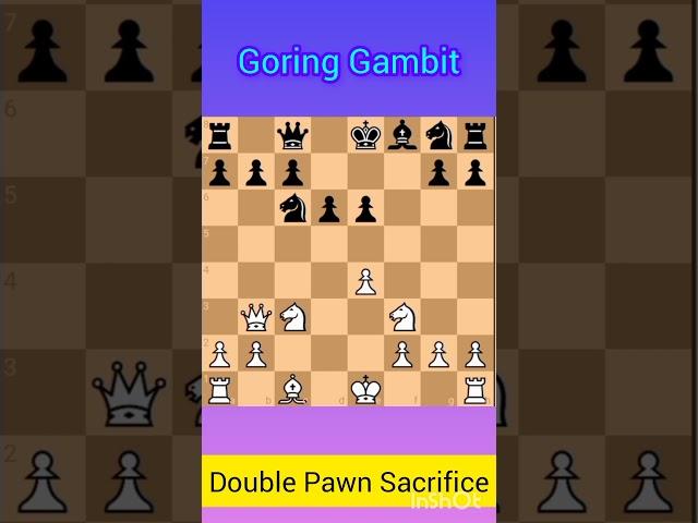 Goring Gambit || Double Pawn Sacrifice !
