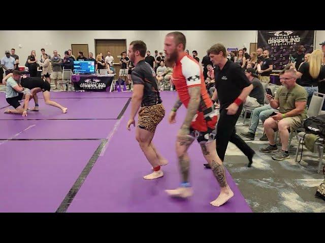 Double Disqualification! Guys go at it in  No Gi BJJ Match