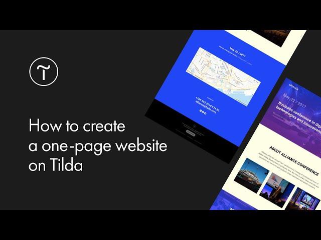 How to Create a One-Page Website on Tilda