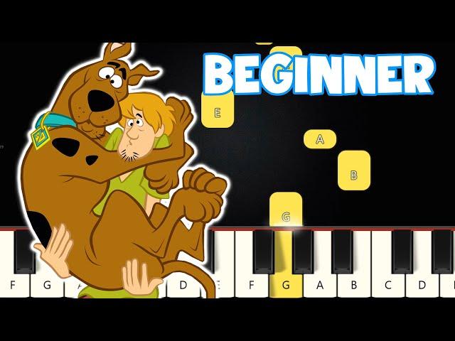 Scooby Doo Theme Song | Beginner Piano Tutorial | Easy Piano