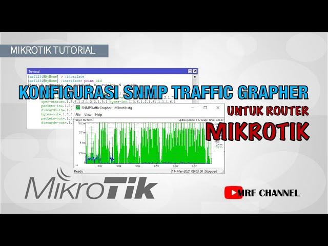 Konfigurasi SNMP Traffic Grapher untuk Router Mikrotik - Real Time Traffic Monitoring