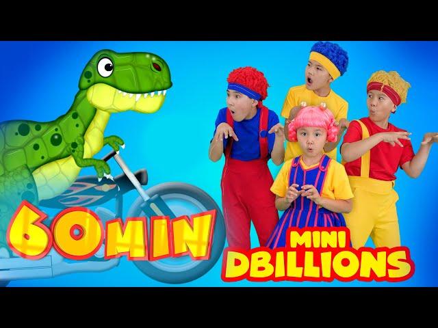 Dino pisa fuerte, salta y baila con Mini DB | MEGA Compilación | D Billions Canciones Infantiles