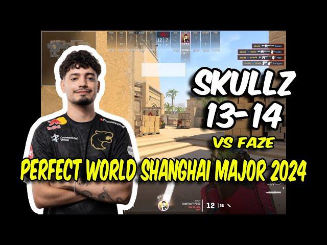 CS2 POV FURIA skullz (13/14) vs FaZe (Mirage) @ Perfect World Shanghai Major 2024