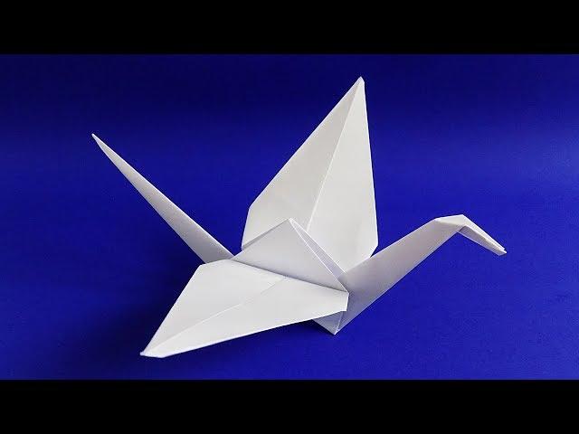 Origami Crane out of paper