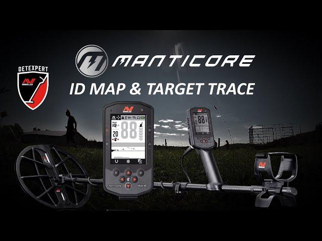 Minelab Manticore Metal Detector Tutorial Target Trace and ID Map