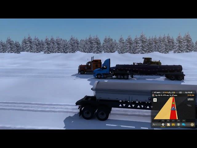 ATS front loader delivery in winter Canada