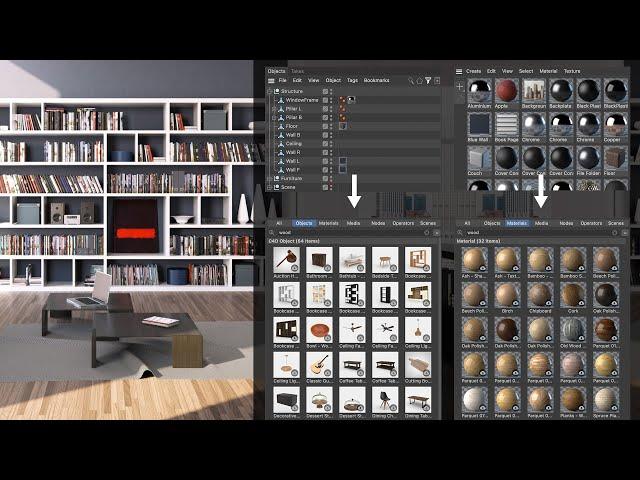 Tip - 337: How to filter assets in the Asset Browser based on the active manager in Cinema 4D