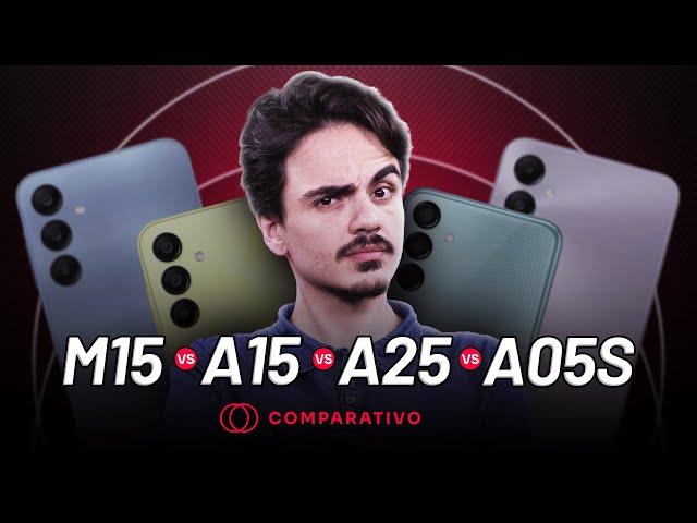 Não compre o Galaxy A05s | Comparativo: M15 vs A15 vs A25 e Realme C67