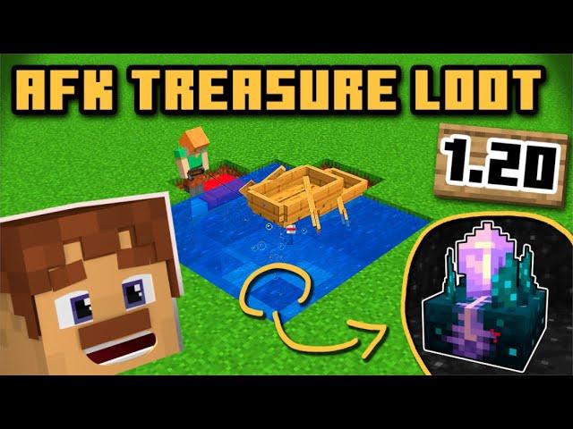 Easy AFK Fish Farm with Treasure Loot! 1.20 & 1.21+ Minecraft