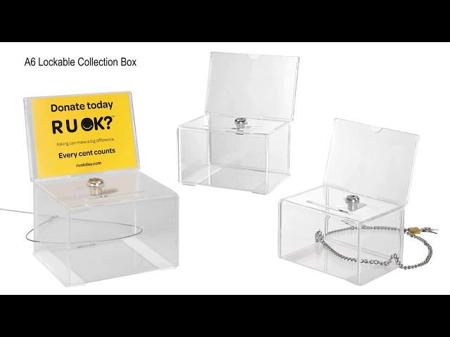 A6 Suggestion Box For Charity Event - Product Feature Video