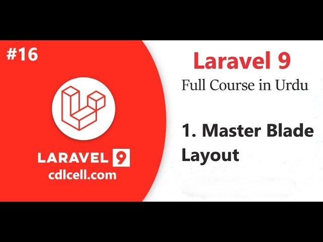 (16) Part-1 Master Layout in Laravel Blade | How to Create Main Layout for all files in blade