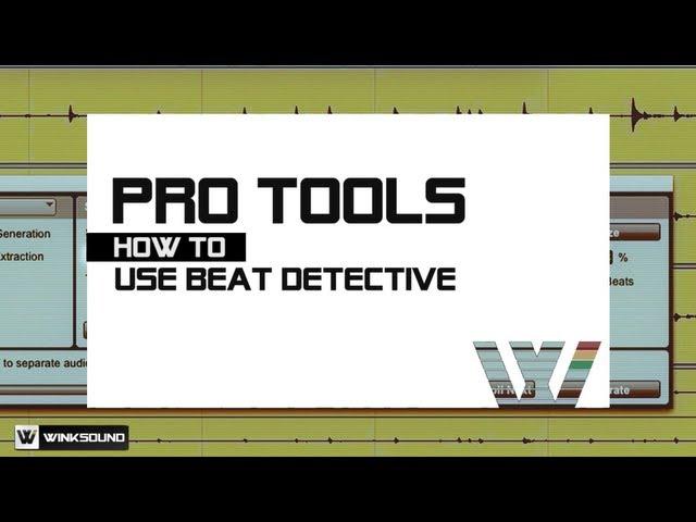 Pro Tools: How To Edit Track Groups Using Beat Detective | WinkSound