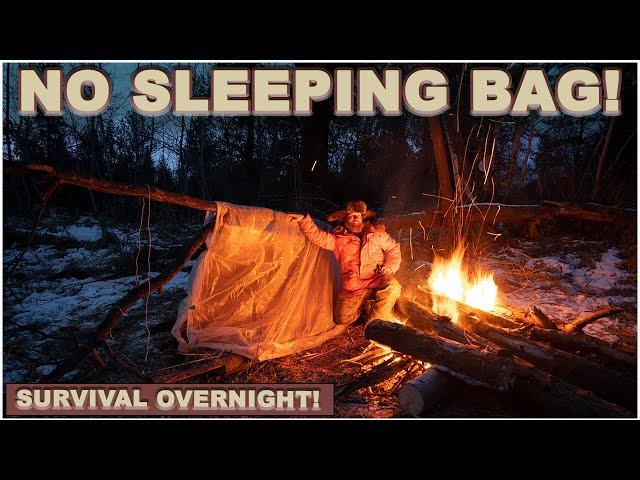 0°F/-18C, Winter Survival Overnight w/NO Sleeping bag