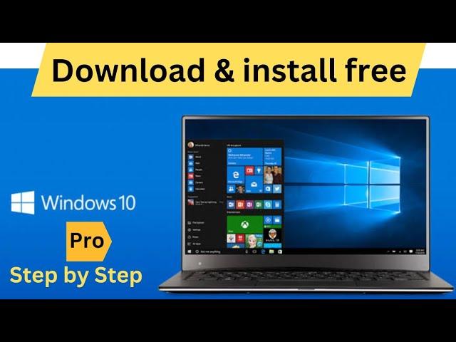 How to Download and install Windows 10 Pro For Free | Full Version of Windows 10 Step by Step