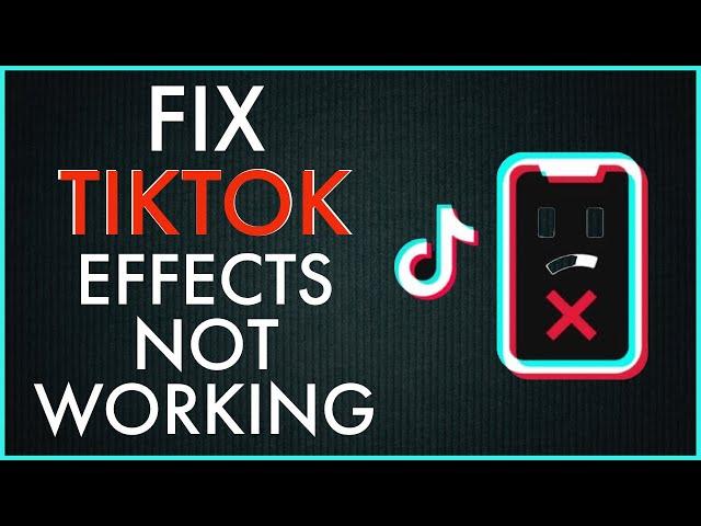 How to Fix Tiktok Effects not Working?